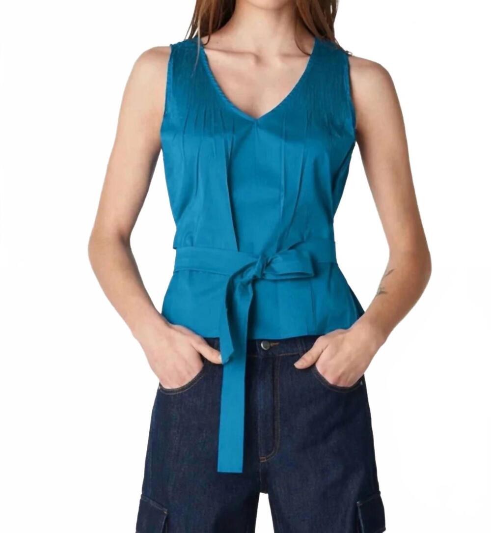 NEW COTELAC coline tank top in teal